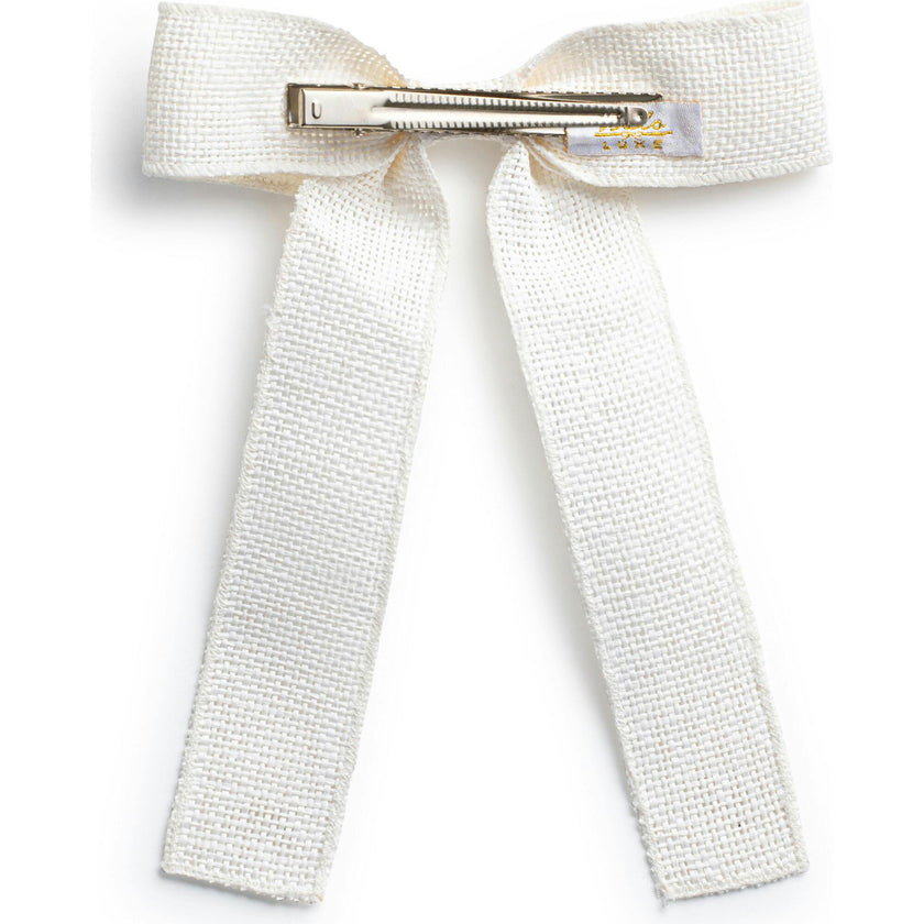 Tabitha Luxe Linen Long Tail Clip