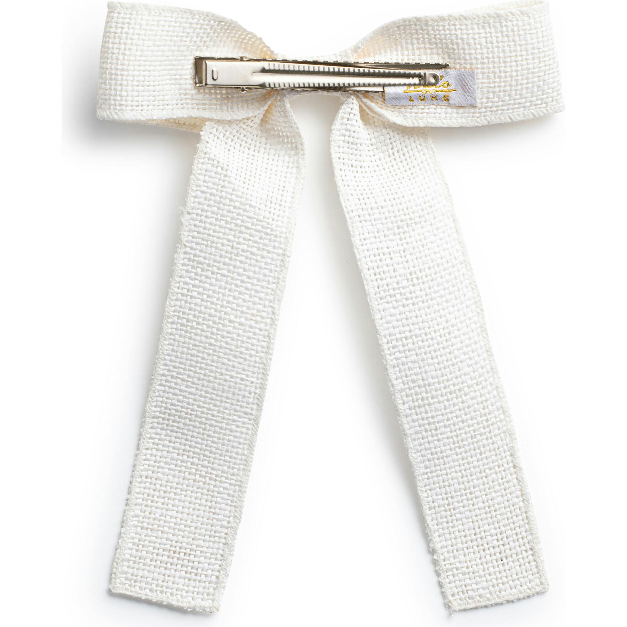 Tabitha Luxe Linen Long Tail Clip