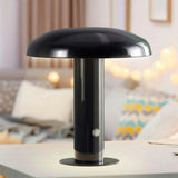 Suillius 11" Contemporary Bohemian Rechargeable/Cordless Iron Integrated LED Mushroom Table Lamp