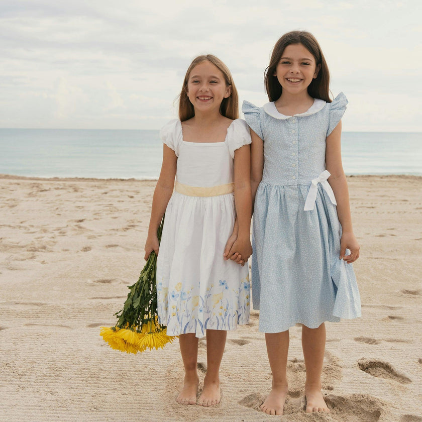 Linen Dress with Peter Pan Collar