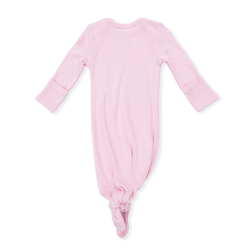 Solid Romance Rose Rib - Knotted Gown and Headband