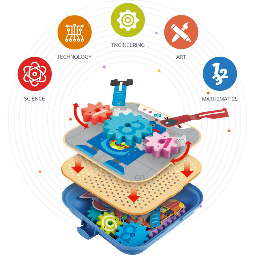 Hape: Cogworks Experimental Playset&nbsp;- STEM Engineering Toy