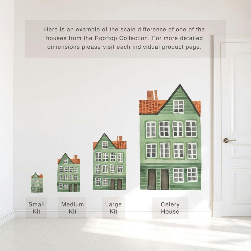 Celery House • Peel-and-Stick Wall Decals