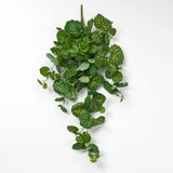 French Begonia Hanging Leaf Vine Faux Everyday Greenery Bush Spray - 35"