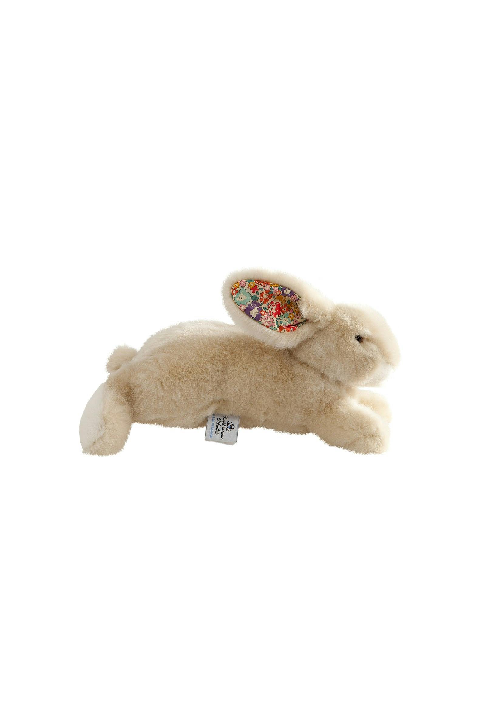 Martin the Rabbit | Beige | Orange Liberty Print