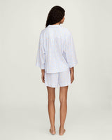 The Olivia Pima Short Set in Fleur Blanche