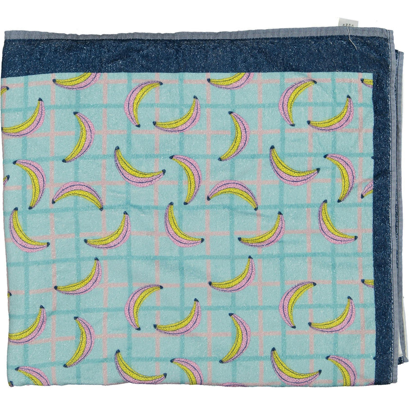 Banana splash large beach towel