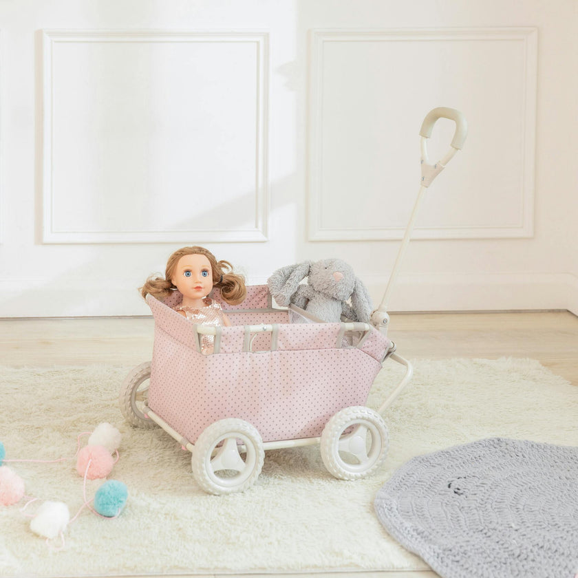 Polka Dots Princess Doll Wagon