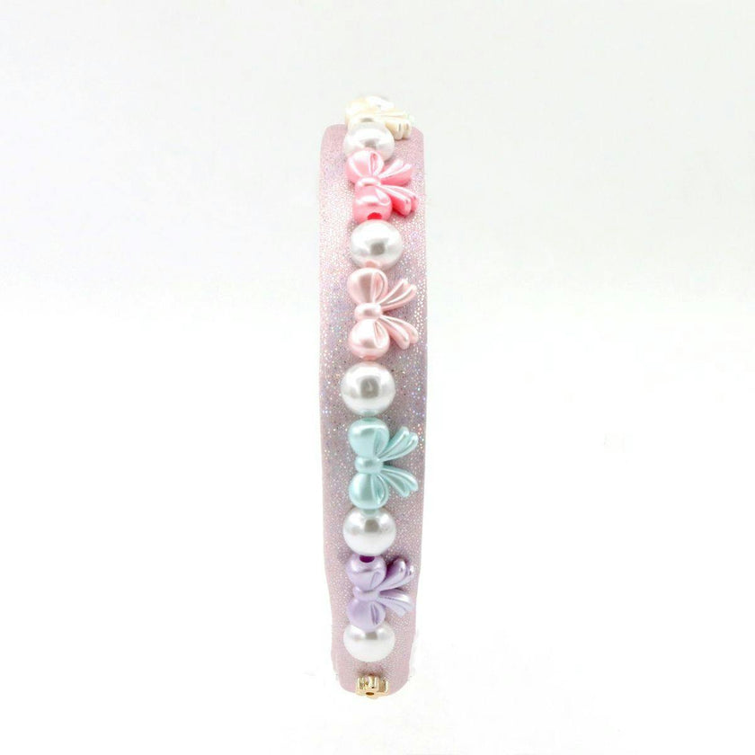Pastel Bows & Pearls Headband