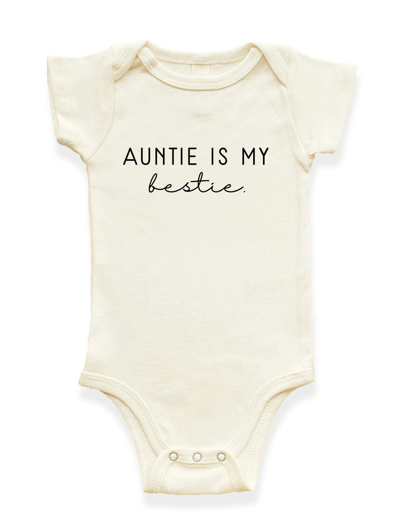 Auntie is my Bestie Organic Baby Bodysuit