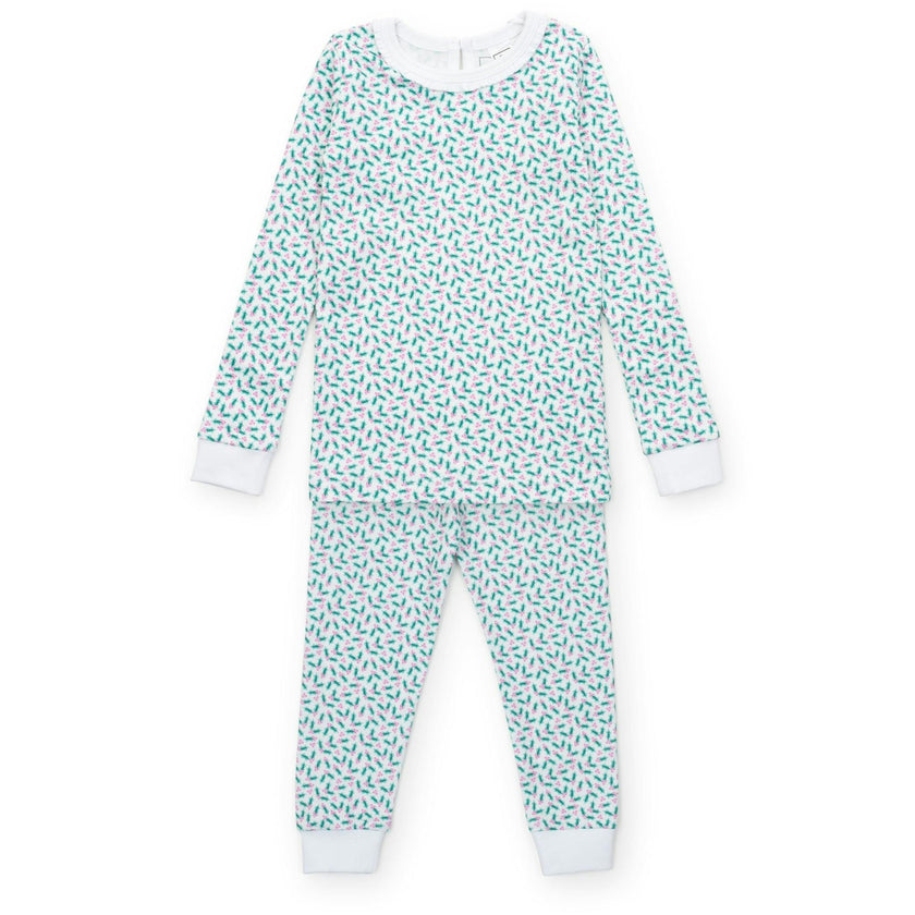 Ava Girls' Pajama Pant Set - Holly Holidays