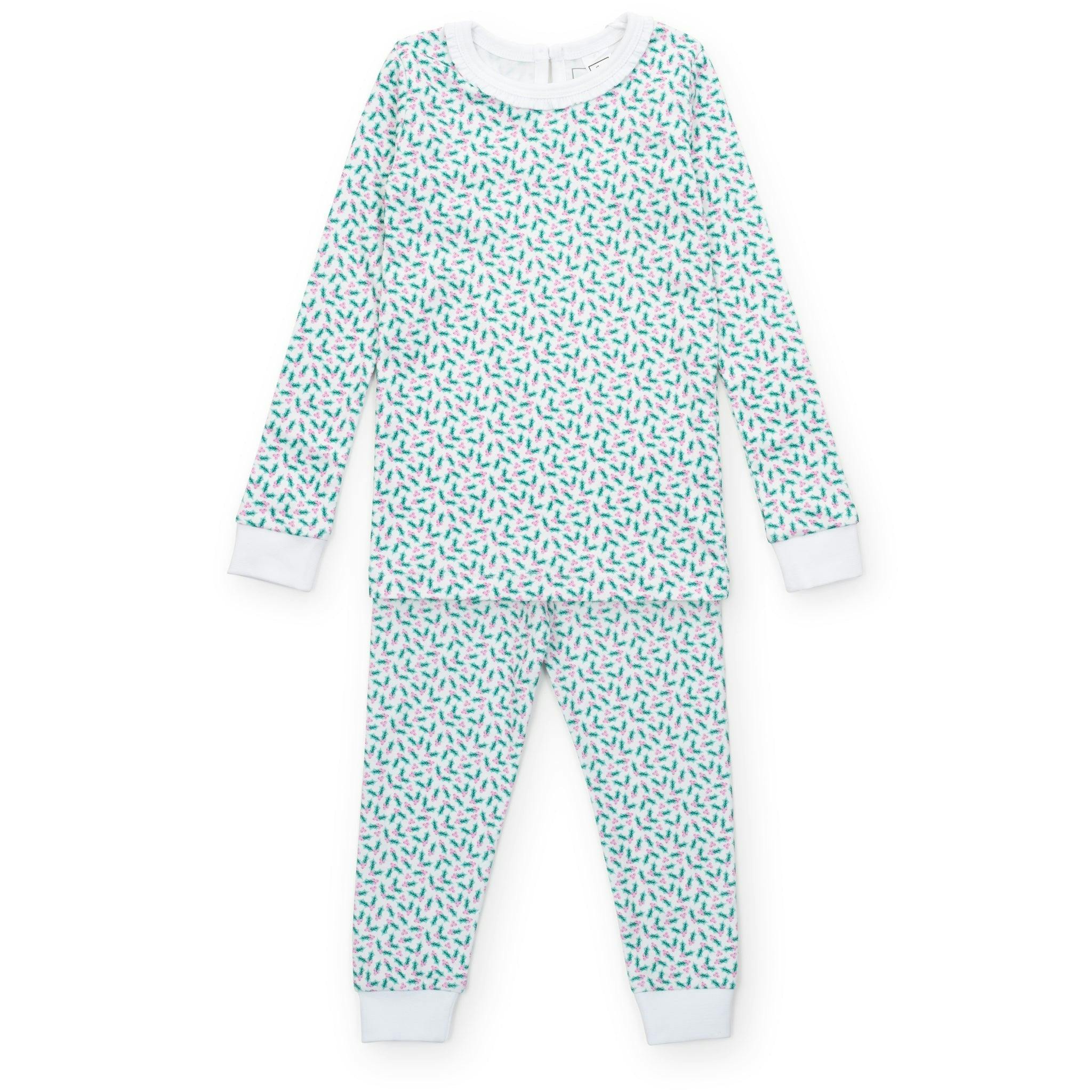 Ava Girls' Pajama Pant Set - Holly Holidays