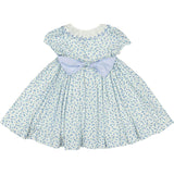 Isadora Blue Floral Empire Dress