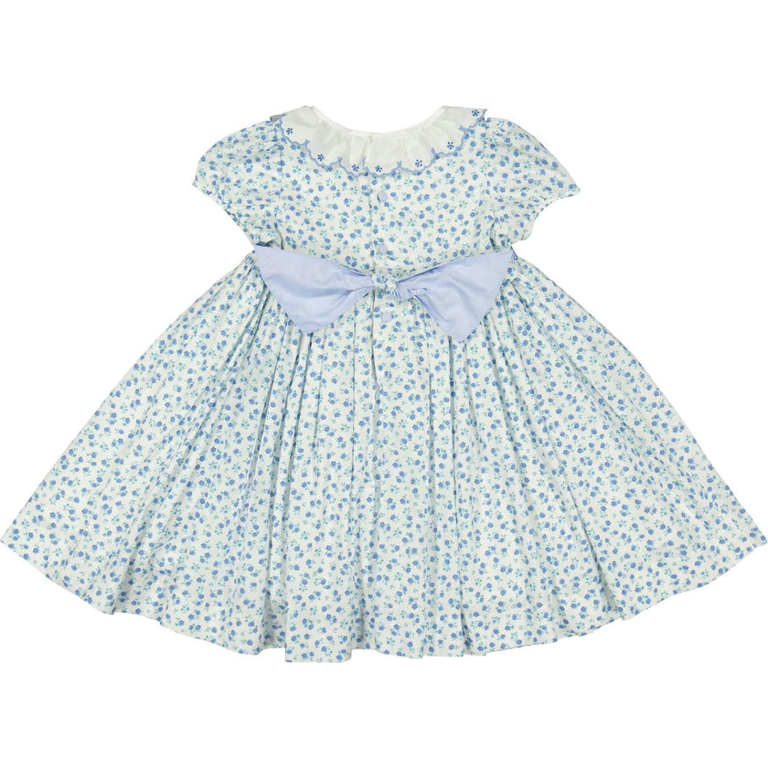 Isadora Blue Floral Empire Dress