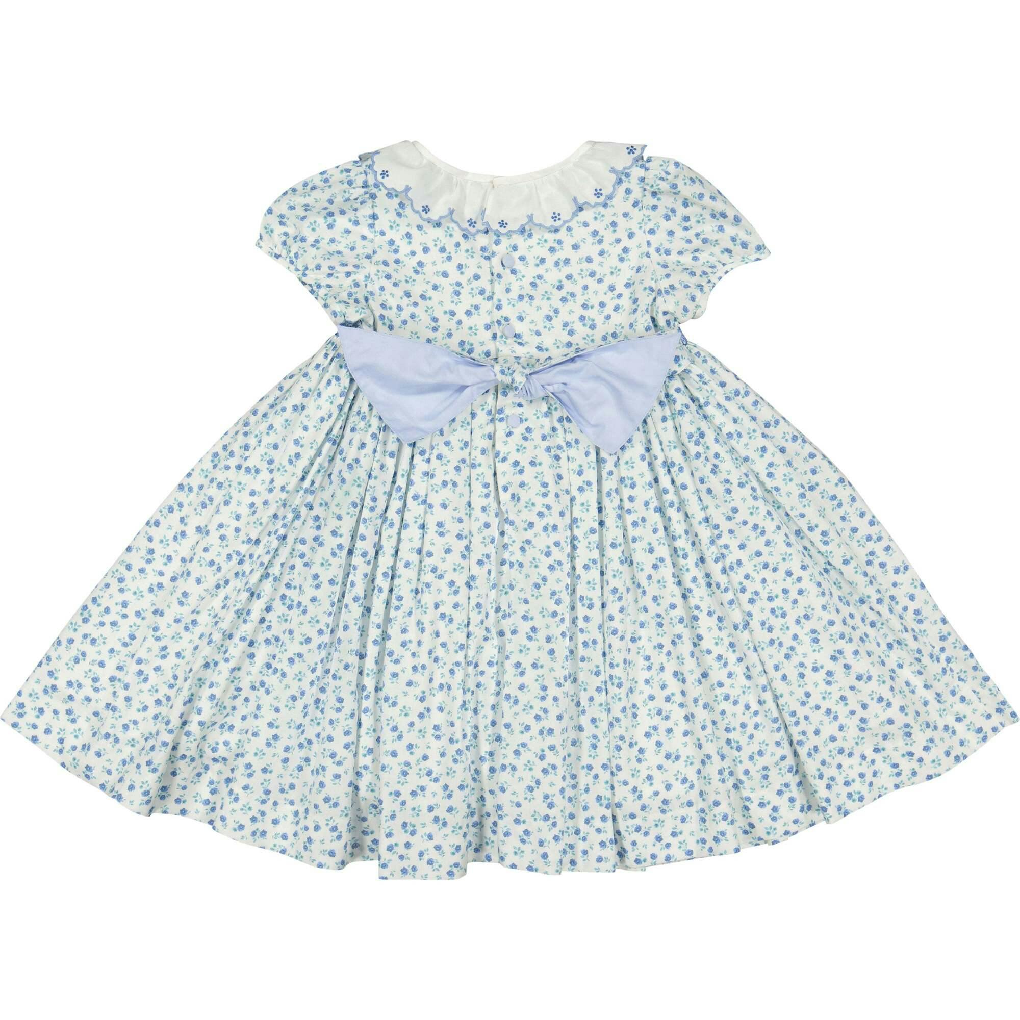 Isadora Blue Floral Empire Dress