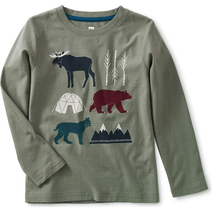 Forest Friends Graphic Tee, Green