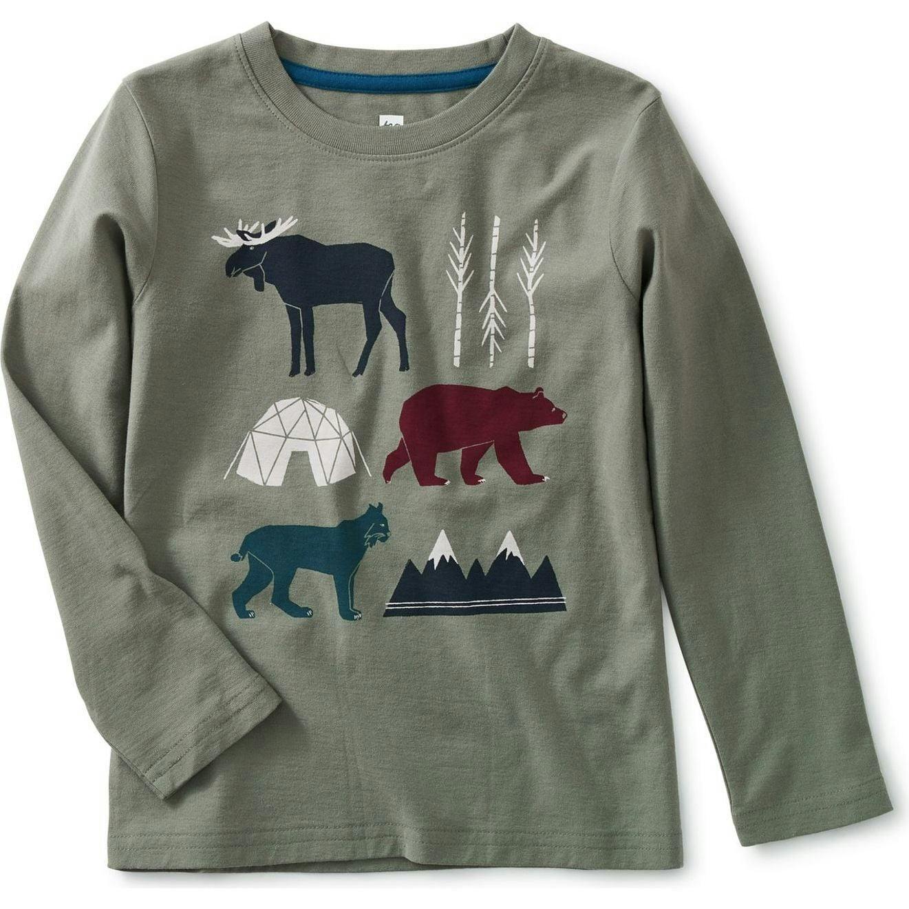 Forest Friends Graphic Tee, Green