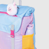 Sleep-N-Pack™ – Big Kid Size | Color Block Camp Collection: Pink Smile Face