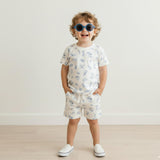 Organic Tee & Shorts Set - Coastal