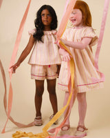 Roman Short - Pink Strips print