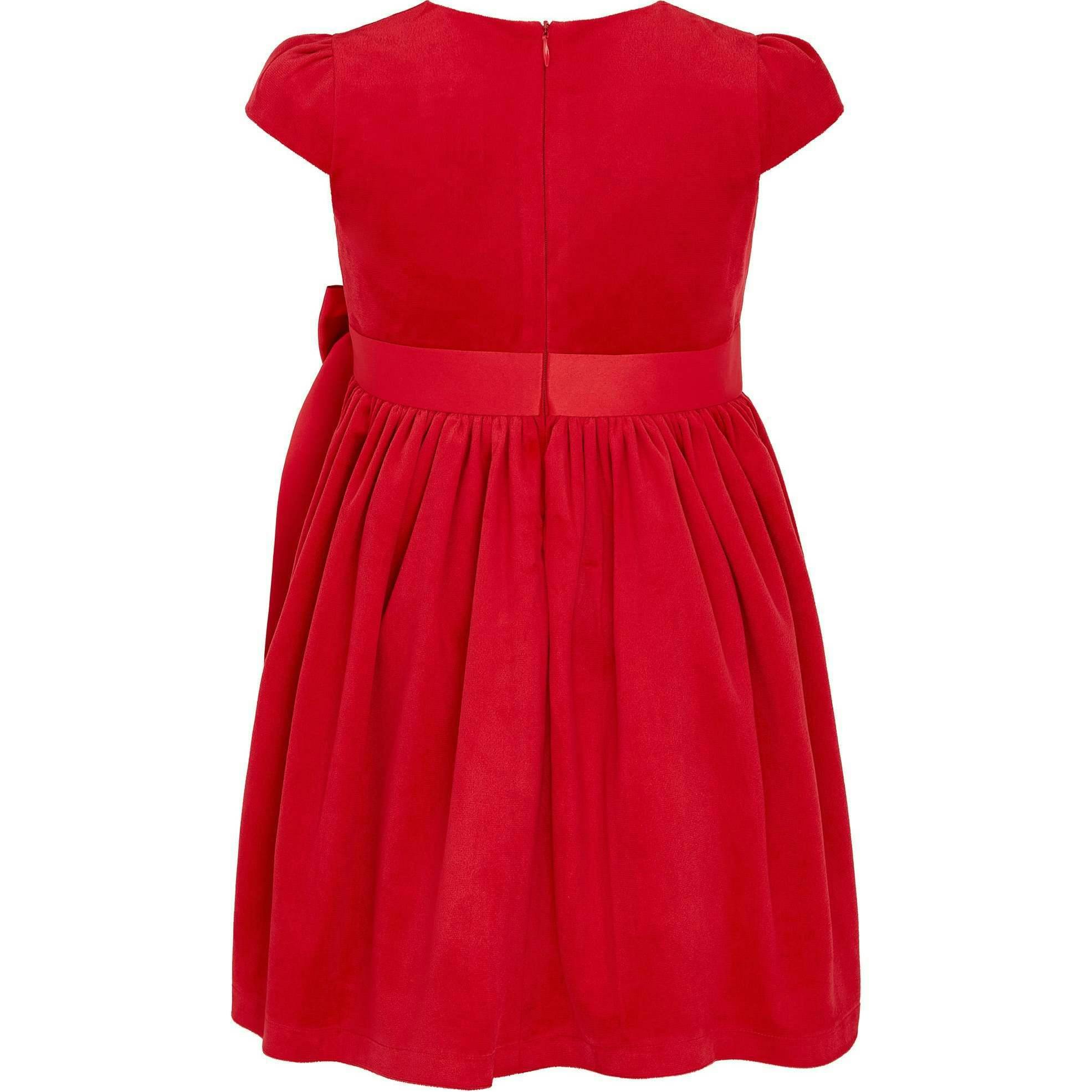 Billy Velvet & Satin Bow Occasion Party Dress