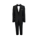 Black Glitter Trim Suit