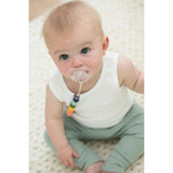 Rainbow Multi Pacifier Clip