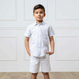 Organic Uniform Stretch Chino Short, White