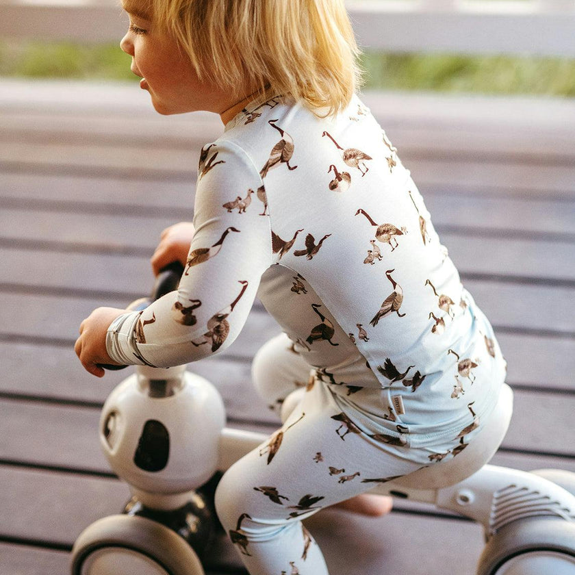 Goose Luxe Stretch Long Sleeve Two Piece Pajama Set