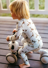 Goose Luxe Stretch Long Sleeve Two Piece Pajama Set