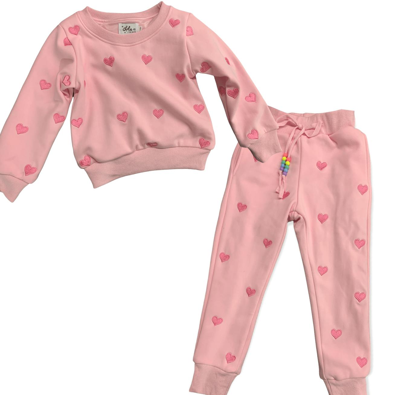 Women's Full Hearts Jogger Set
