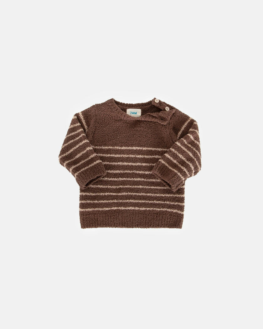 Long Sleeve Top Striped - Fuzzy