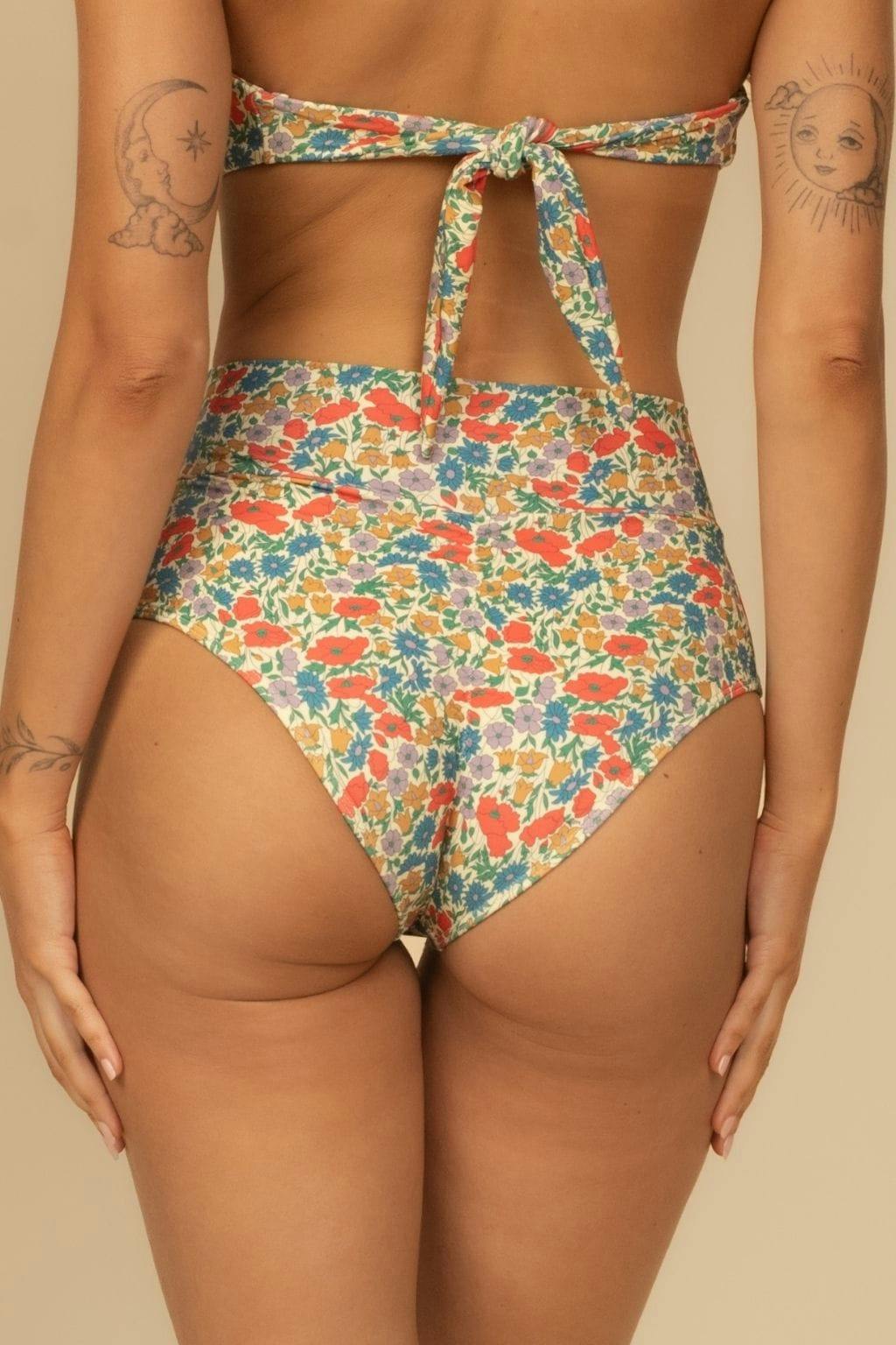Added Coverage High Rise Bikini Bottom