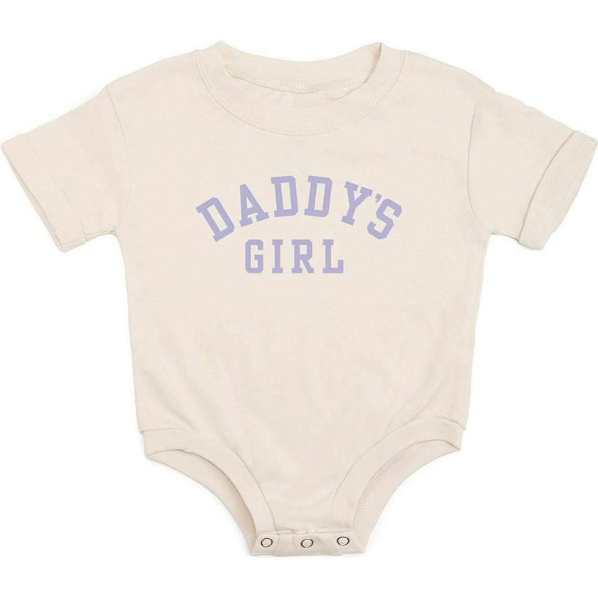 Daddy's Girl Short Sleeve Romper - Natural