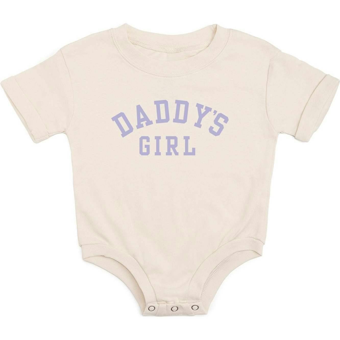 Daddy's Girl Short Sleeve Romper - Natural