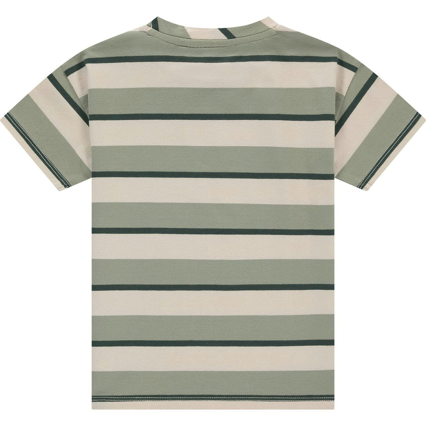 Multi-Stripe Short Sleeve T-Shirt