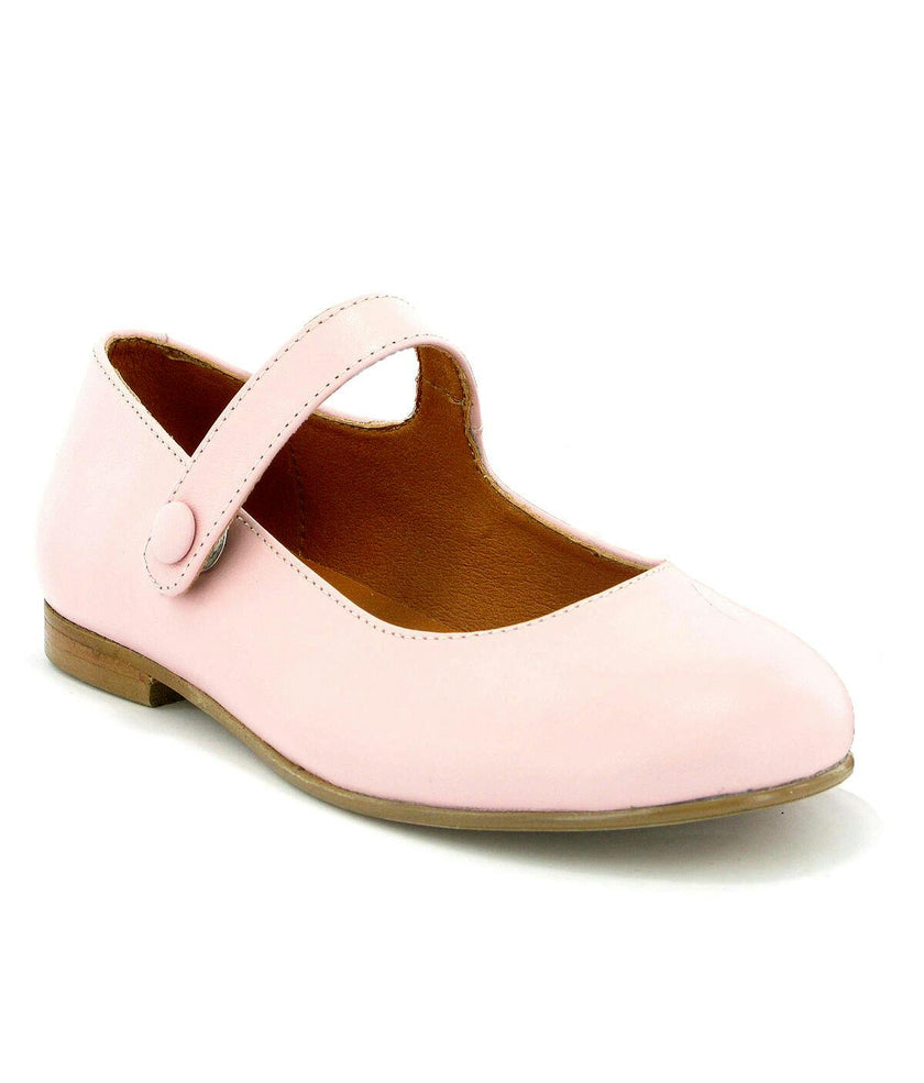 Leather Mary Jane Ballerinas, Pink