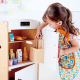 White Kitchen Wooden Fridge-Freezer Dollhouse Accessory