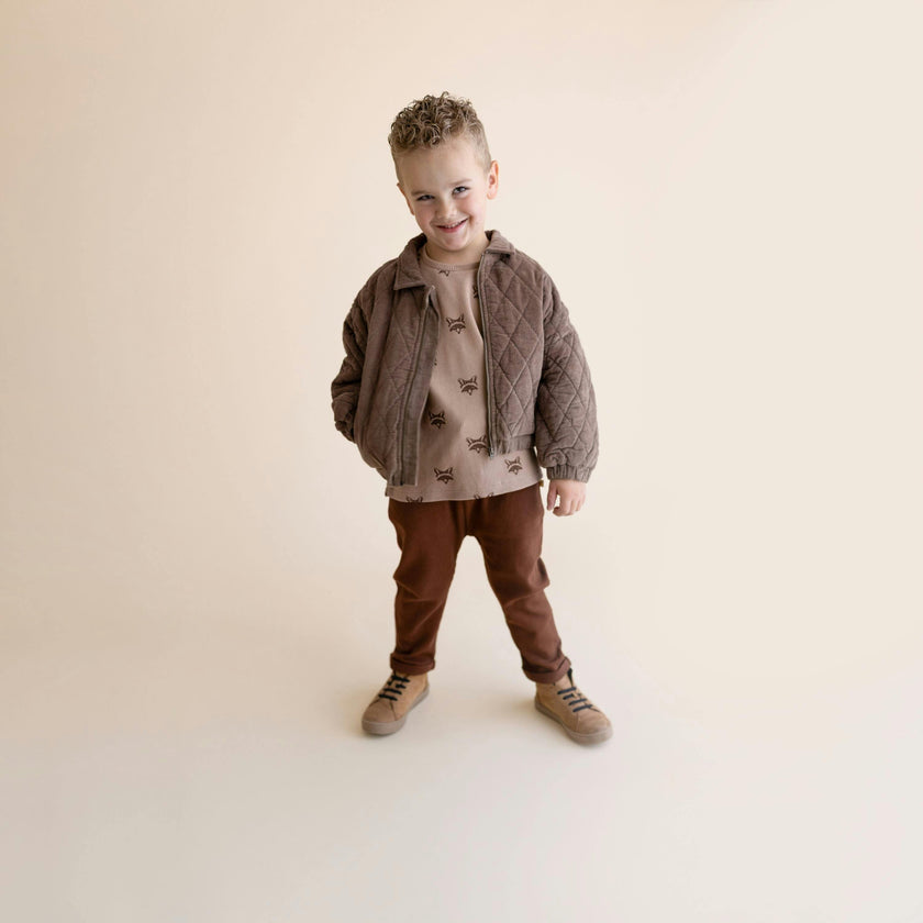 Organic Tee & Foldover Pants Set