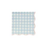 Set of 12 Gingham Small Napkins