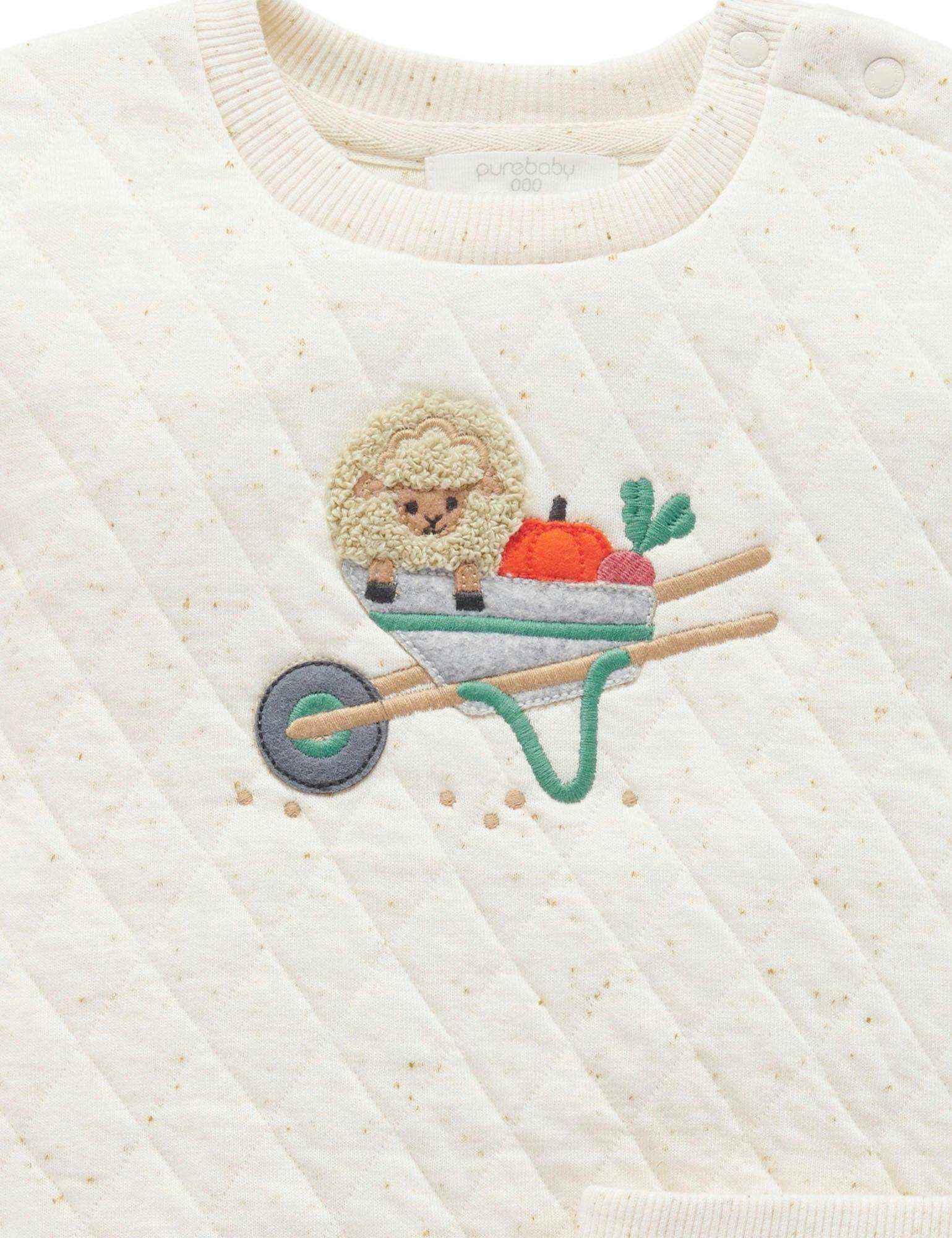 Quilted Track Set Veggie Patch Print