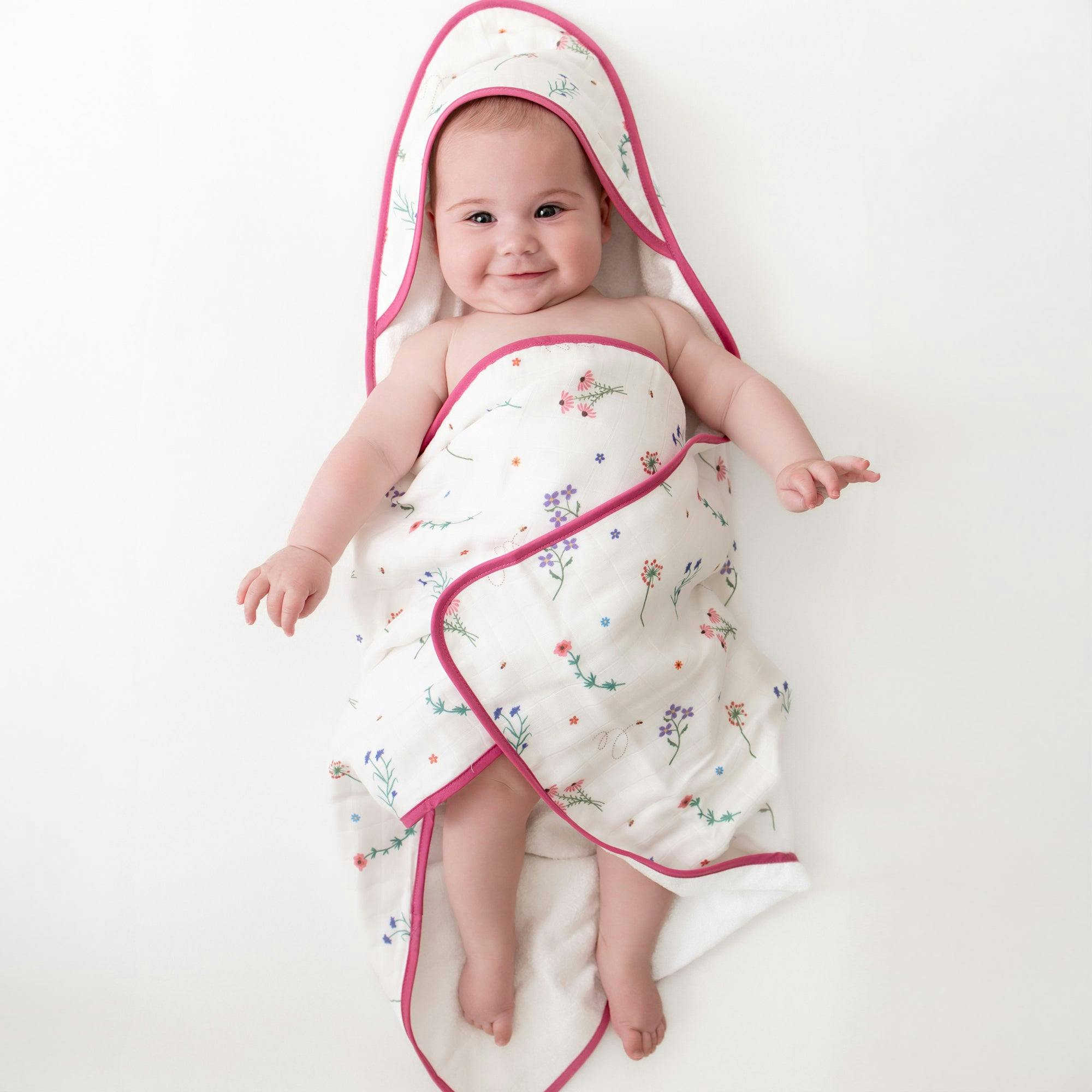 Wildflowers Hooded Towel Set