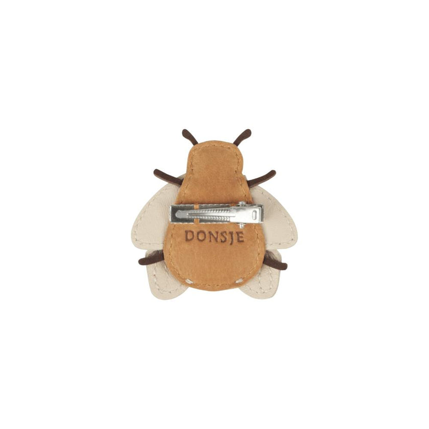 Zaza Sky Hairclip | Bee | Camel Classic Leather