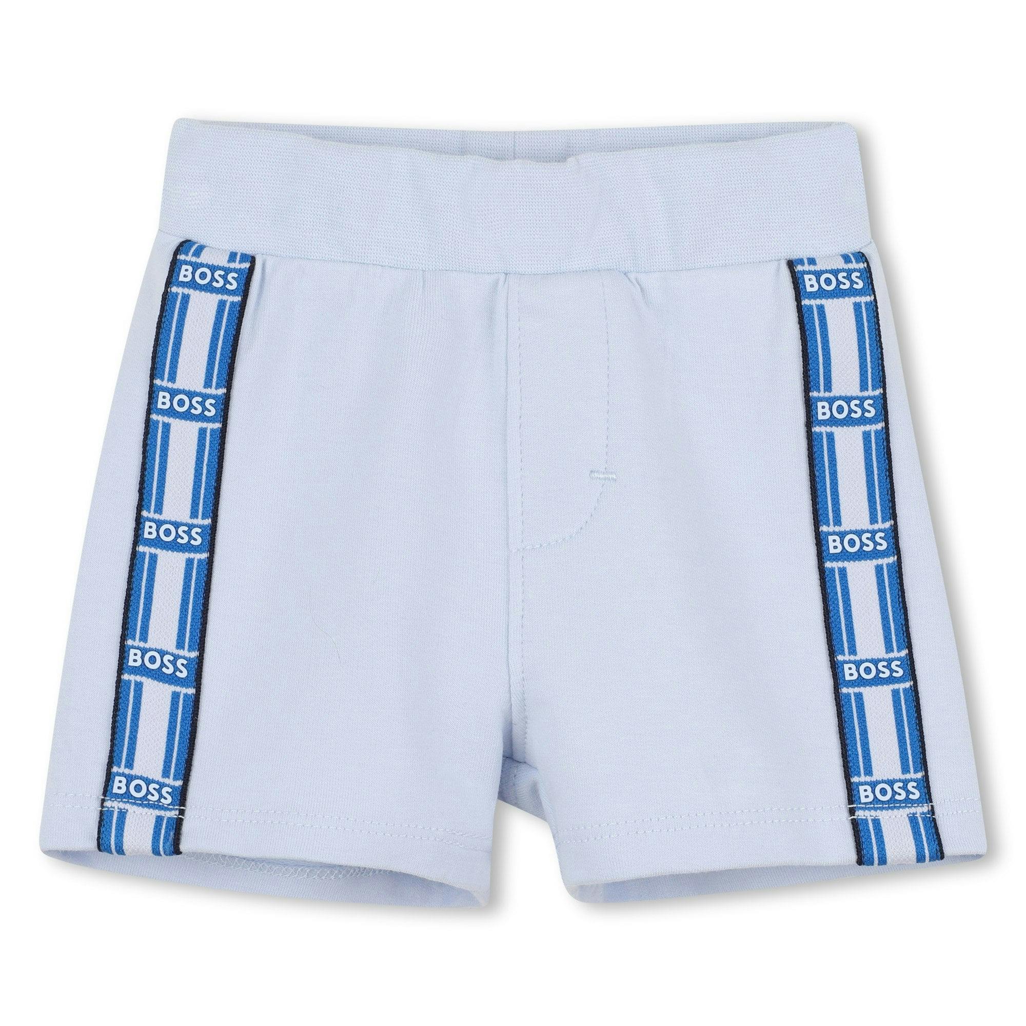 White Cat-Bear Shorts Set