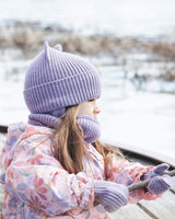 Baby Knit Hat Lavender