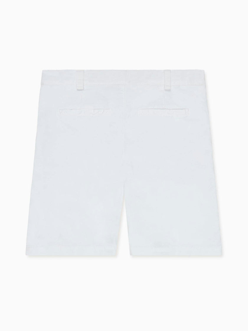 Nicky Hilton x La Coqueta White Conrad Boy Chino Shorts