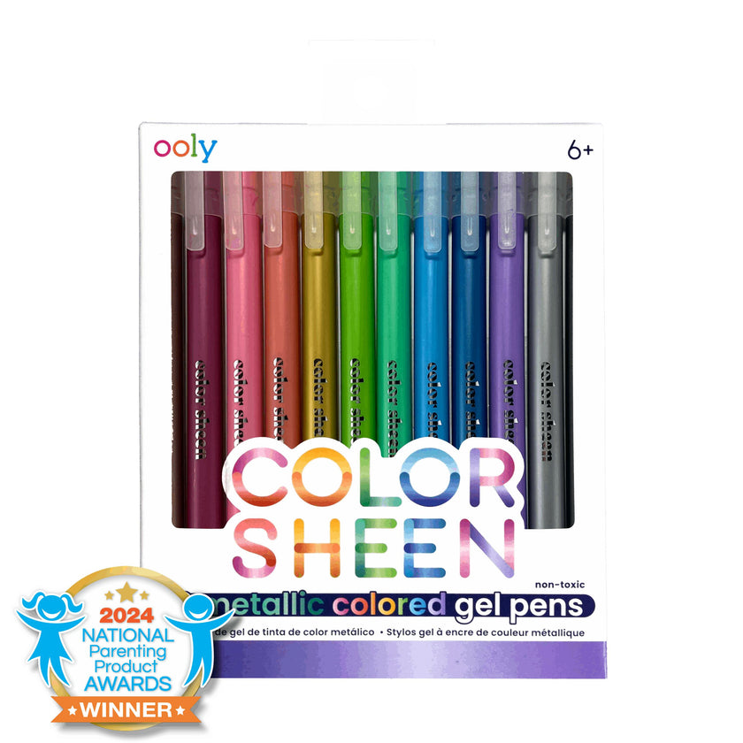 Color Sheen Metallic Colored Gel Pens - Set of 12