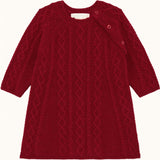 Bowen Cable Knit Dress - Ruby Red
