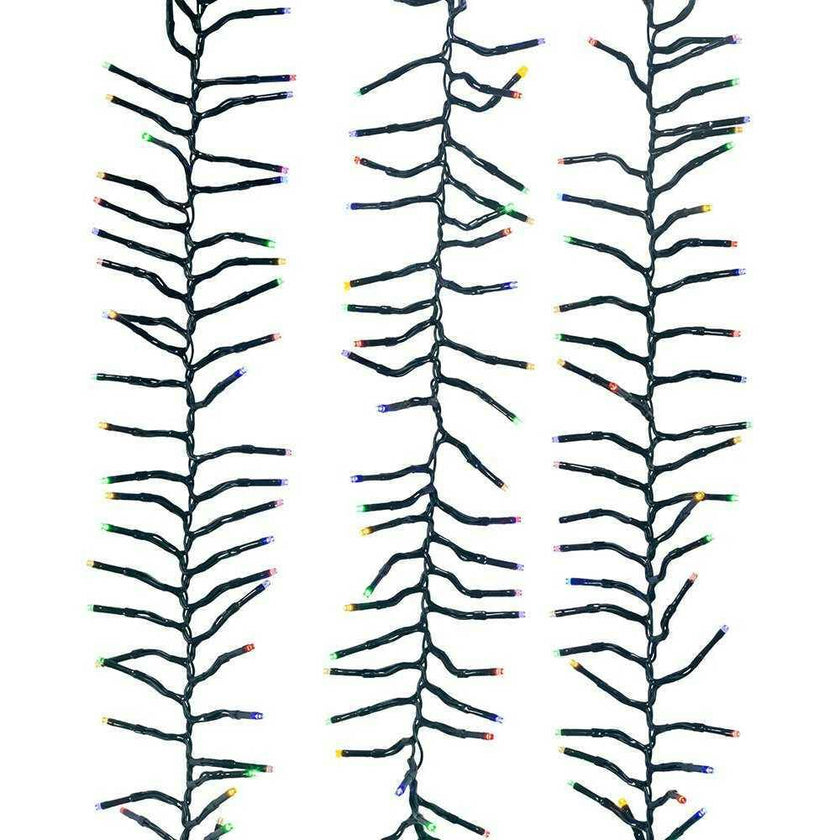 2000-Light 65-Foot Cluster Garland with Multi-Color LED Lights