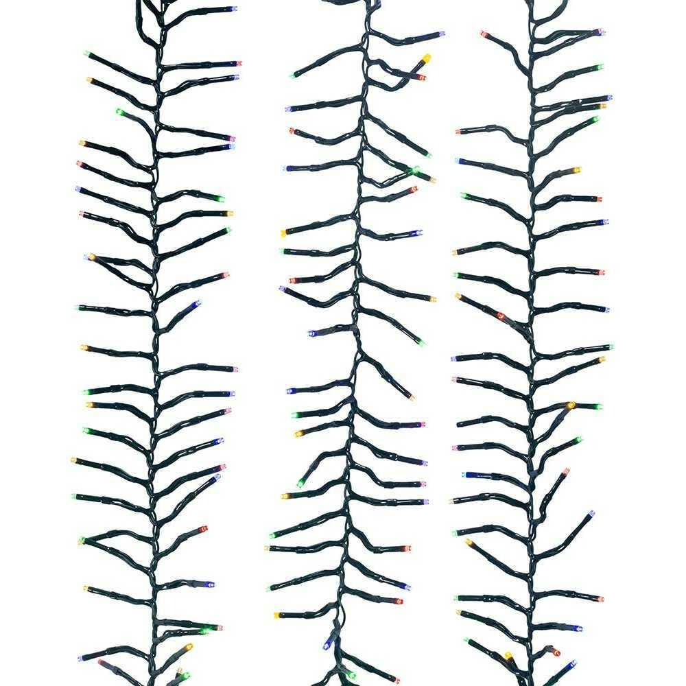 2000-Light 65-Foot Cluster Garland with Multi-Color LED Lights